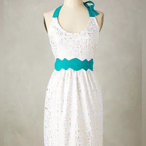 NWOT Leah Reena Goren Metallic Cat Study Apron